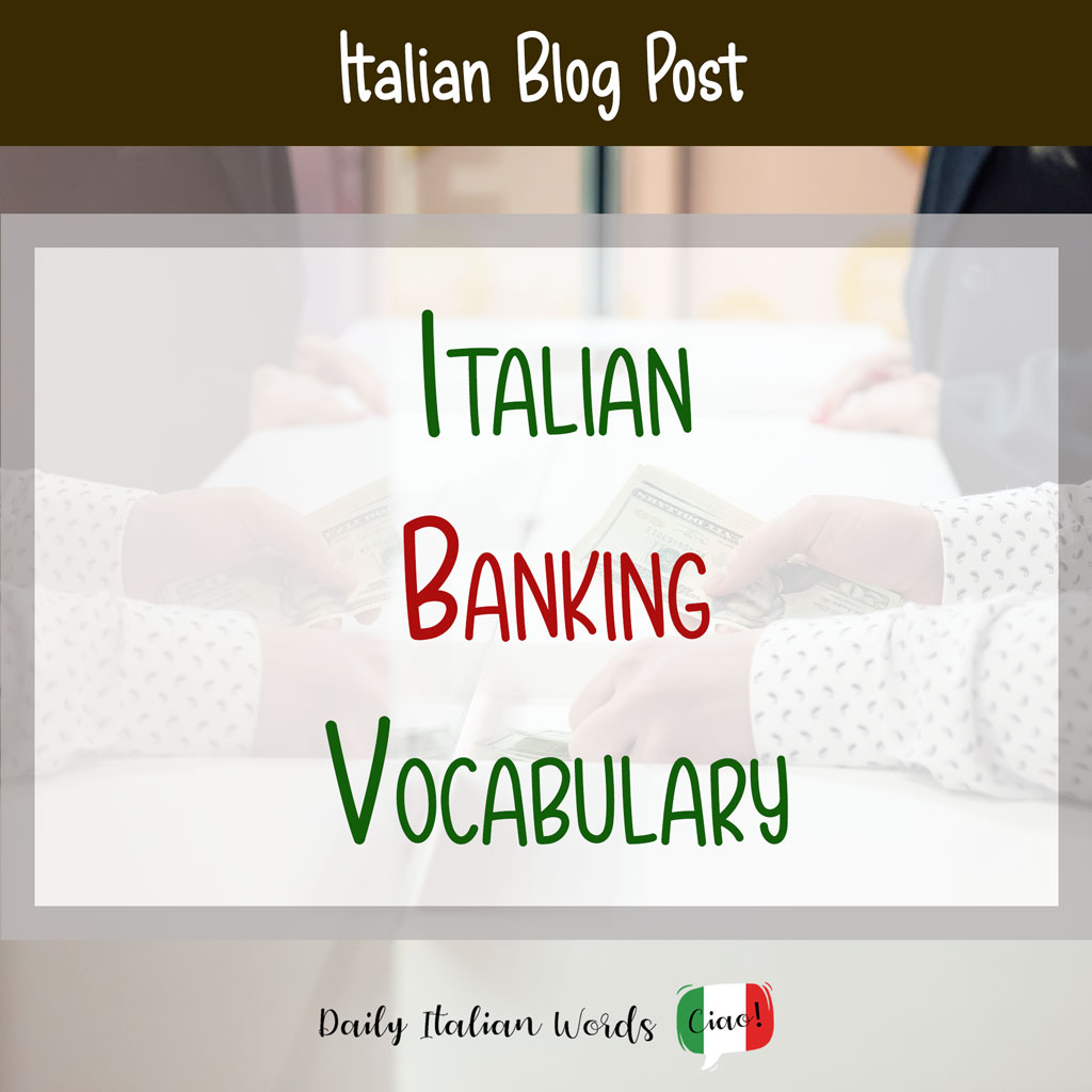Italian banking vocabulary