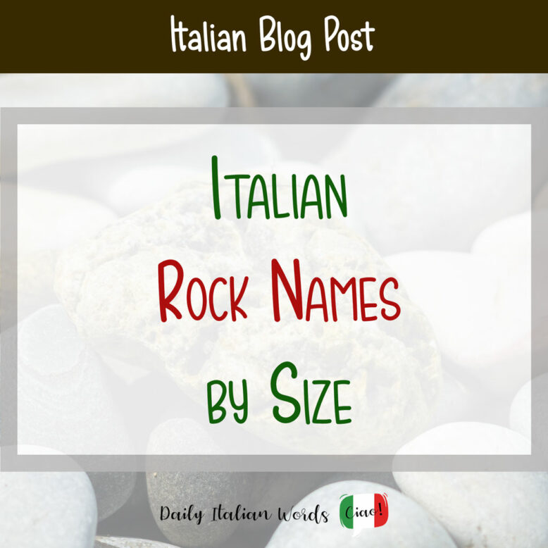 Italian rock names by size