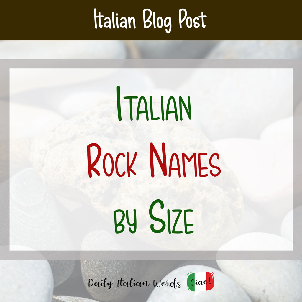 Italian rock names by size