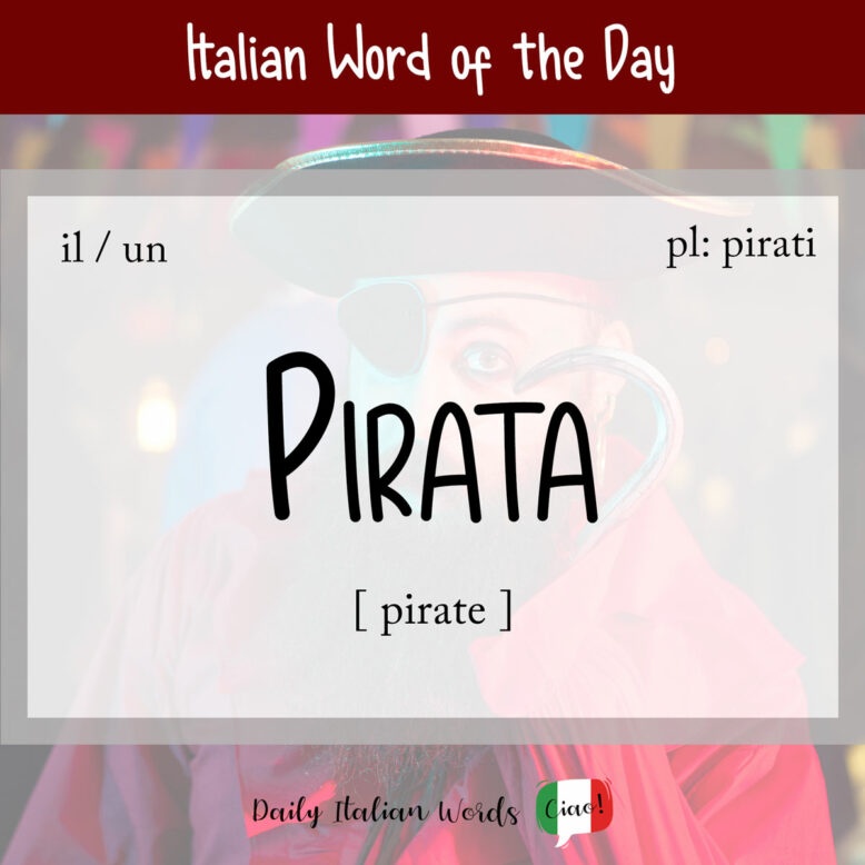 Italian word "pirata"
