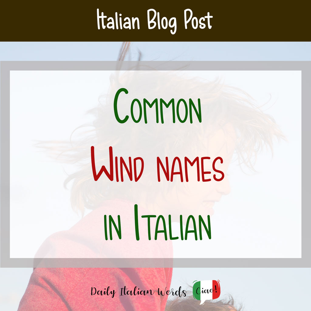 Common wind names in Italian