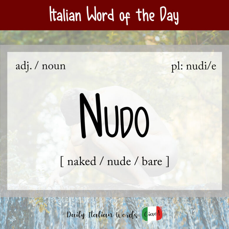Italian word "nudo"