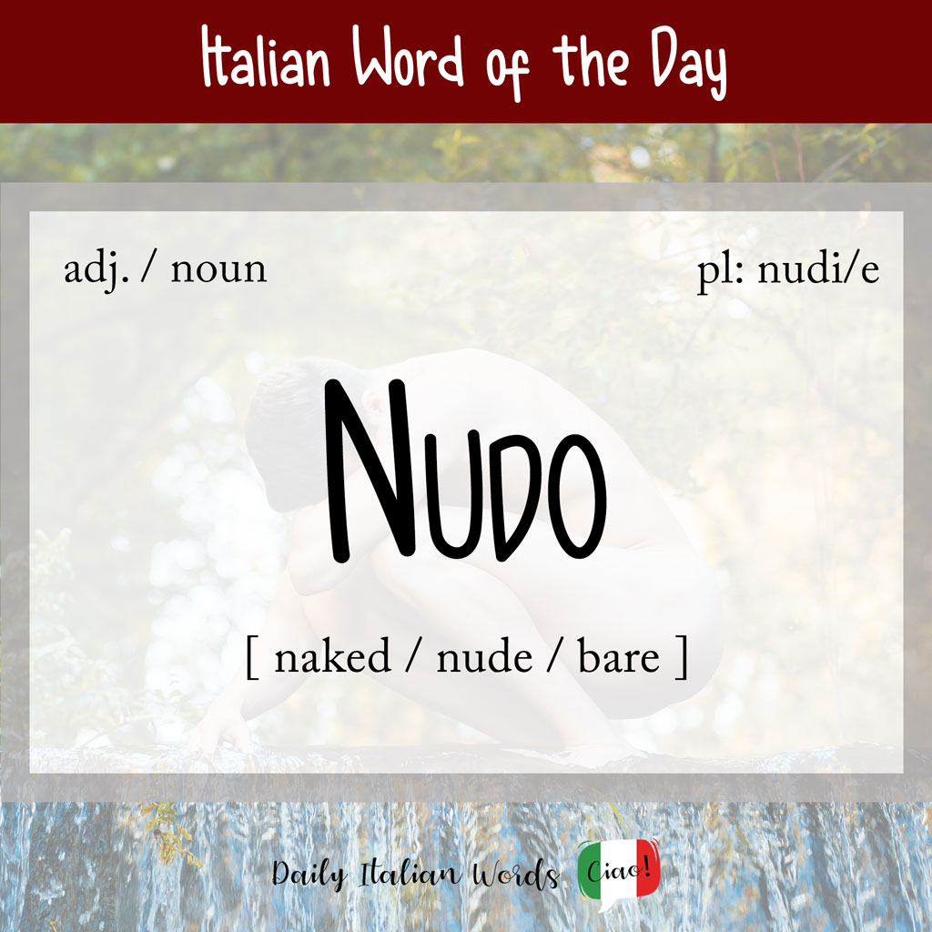 Italian word "nudo"