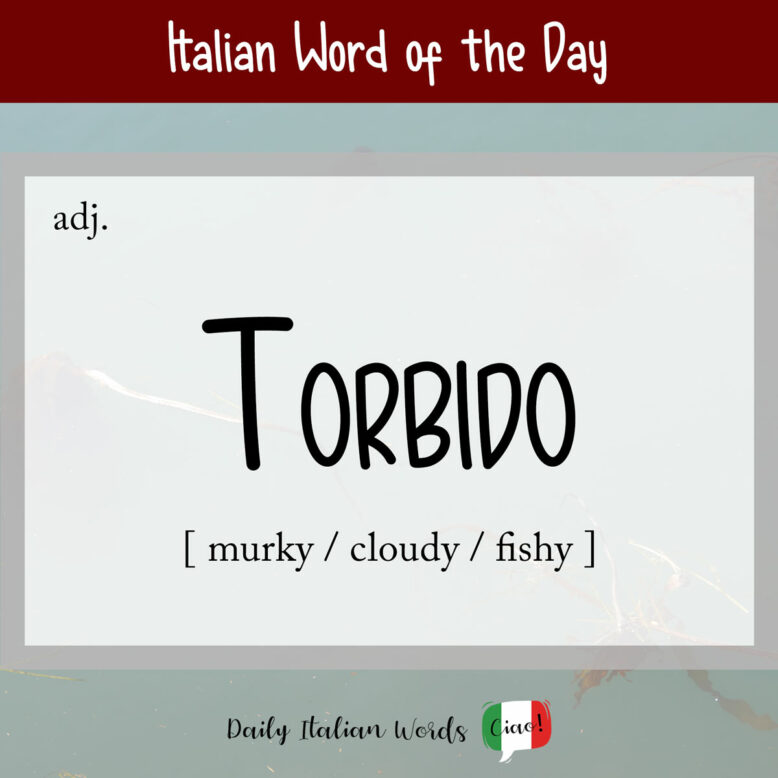 Italian word 'torbido'