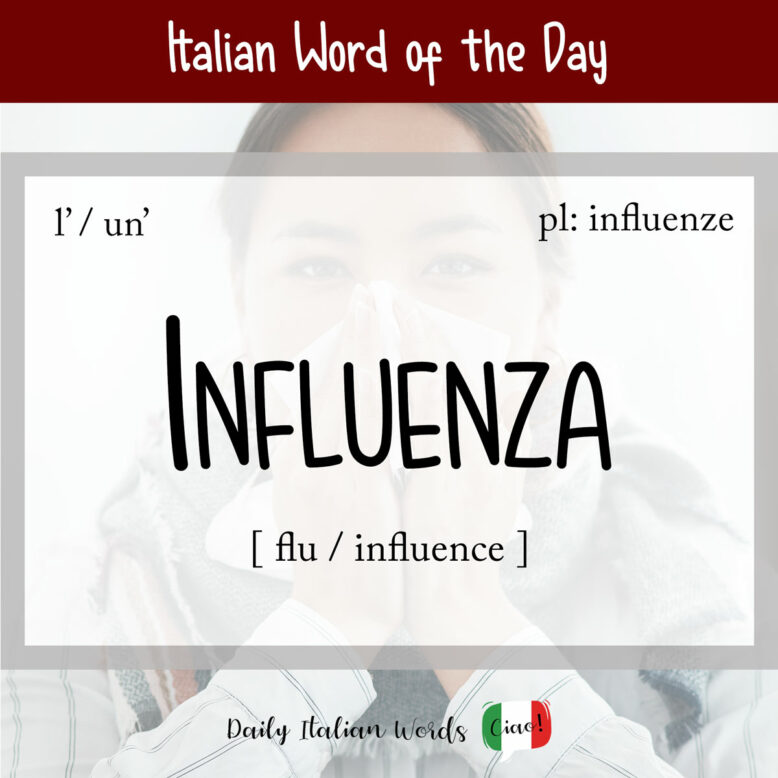 Italian word "influenza"