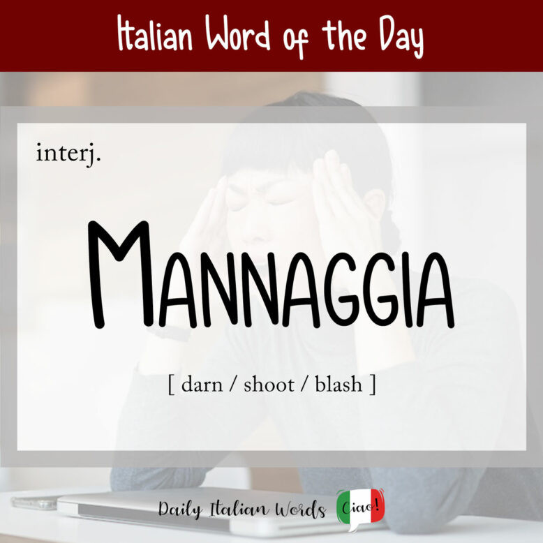 Italian word "mannaggia"